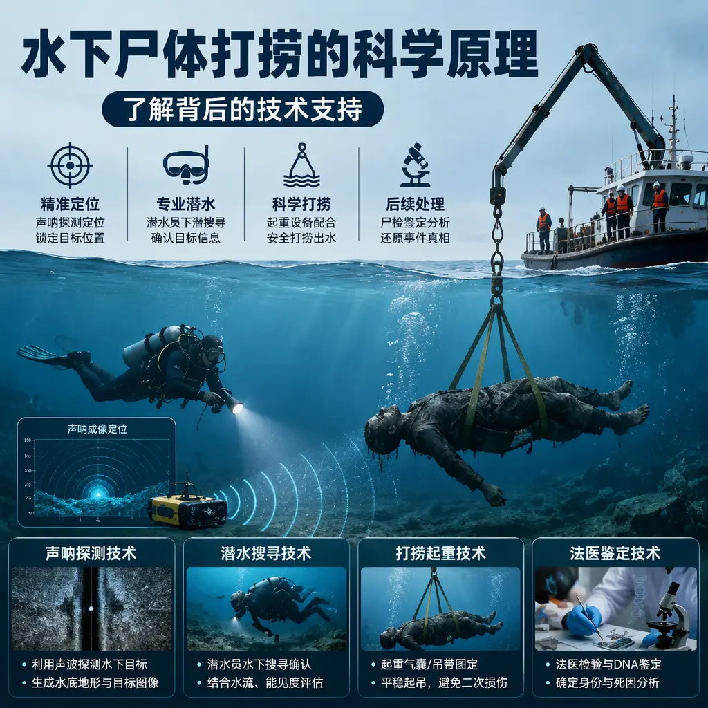 珙县水下尸体打捞的科学原理，了解背后的技术支持