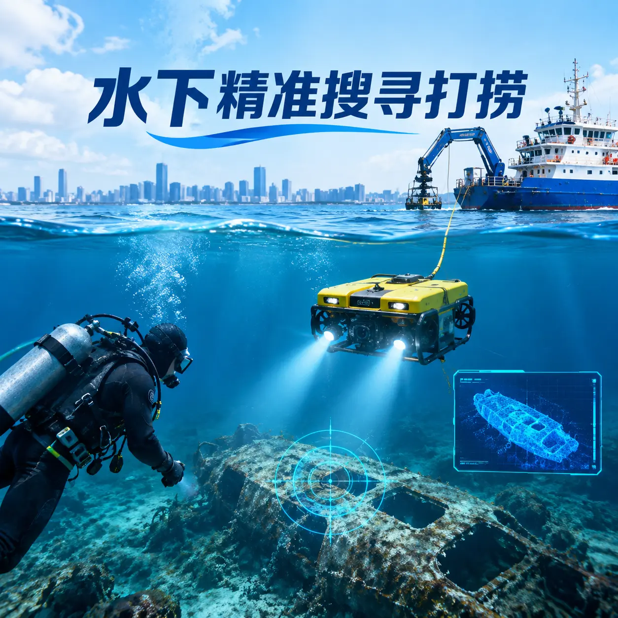 珙县水下精准搜寻打捞